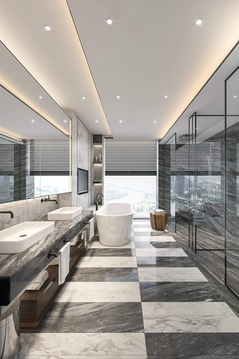 3D Visualization Rendering Interior Exterior Hong Kong